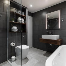 Crna kupaonica: fotografije i dizajn-tajne ukrašavanja-8