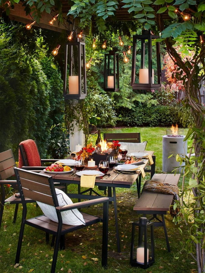 come decorare il patio?