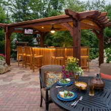Cos'è un patio? Tipi, idee di design e foto nel loro cottage estivo-2