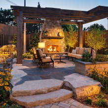Cos'è un patio? Tipi, idee di design e foto nel loro cottage estivo-0