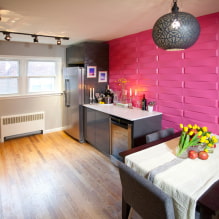 צבע קיר במטבח: טיפים לבחירה, הצבעים הפופולריים ביותר, שילוב עם אוזניות -0