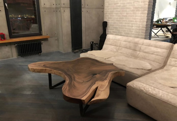 zaagtafel in het interieur