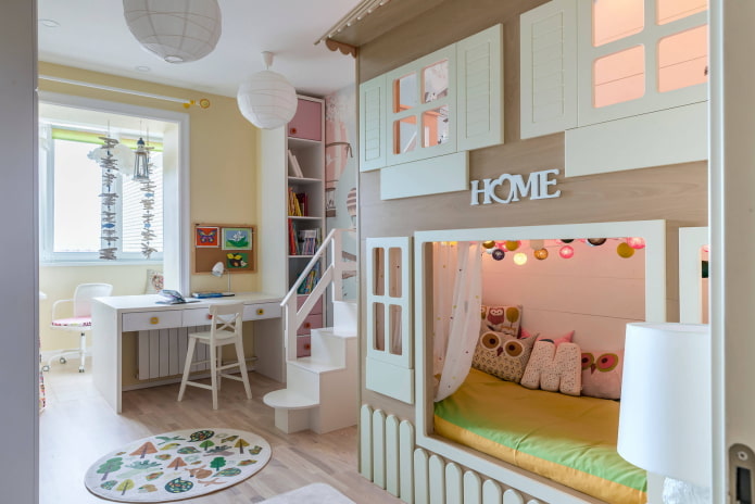 חדר ילדים עם מרפסת צמודה