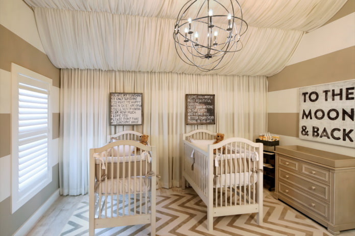 עיצוב חדר ילדים לתאומים לפעוטות