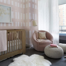 Stanza dei bambini per un neonato: idee di interior design, foto-5