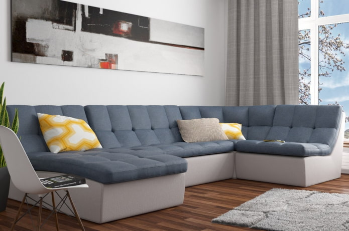 divano pieghevole in stile moderno