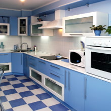 Design della cucina blu-5