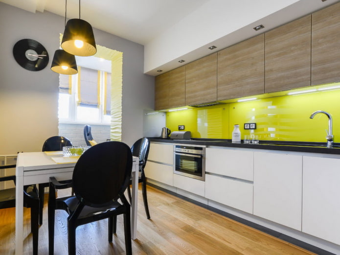 Σχεδιασμός κουζίνας 14 m2 - εσωτερικές φωτογραφίες και συμβουλές σχεδιασμού