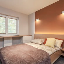 Miegamojo dizainas oranžiniais tonais: dizaino ypatybės, deriniai, nuotrauka-3