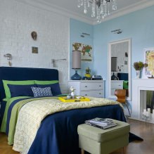 Zidni dizajn u spavaćoj sobi: izbor boja, mogućnosti završne obrade, 130 fotografija u unutrašnjosti-27