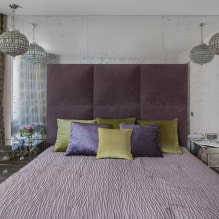 Zidni dizajn u spavaćoj sobi: izbor boja, mogućnosti završne obrade, 130 fotografija u unutrašnjosti-18