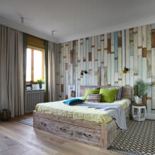 Zidni dizajn u spavaćoj sobi: izbor boja, mogućnosti završne obrade, 130 fotografija u unutrašnjosti-16