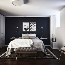 Zidni dizajn u spavaćoj sobi: izbor boja, mogućnosti završne obrade, 130 fotografija u unutrašnjosti-15