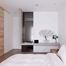 Zidni dizajn u spavaćoj sobi: izbor boja, mogućnosti završne obrade, 130 fotografija u unutrašnjosti-11