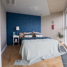 Zidni dizajn u spavaćoj sobi: izbor boja, mogućnosti završne obrade, 130 fotografija u unutrašnjosti-6