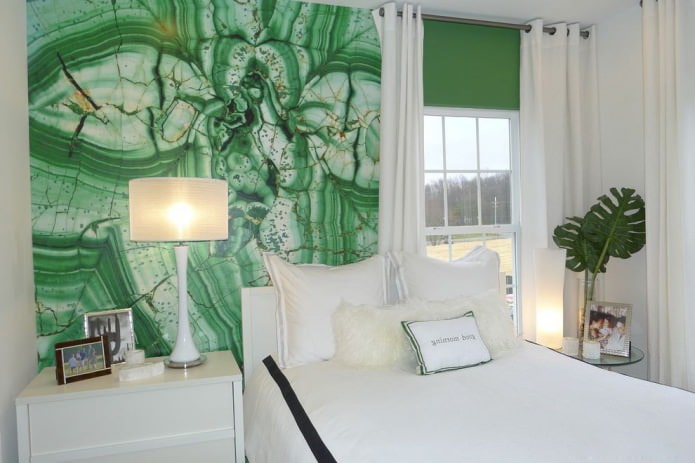 Zeleni zidovi u spavaćoj sobi