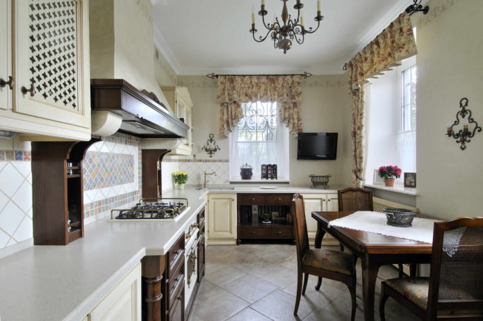 interior design di una cucina stretta