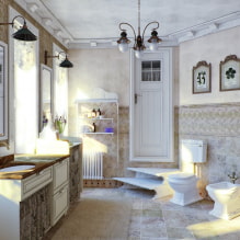 Provence-1スタイルのバスルームデザイン