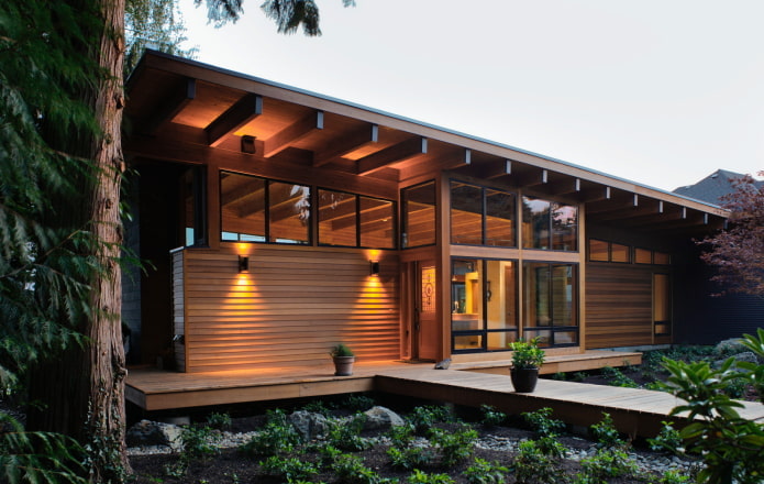 casa in legno high-tech