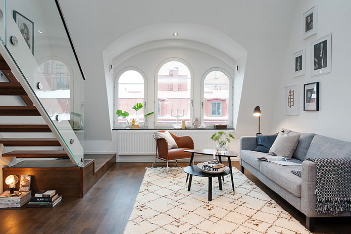 Interijer kreveta na kat u skandinavskom stilu