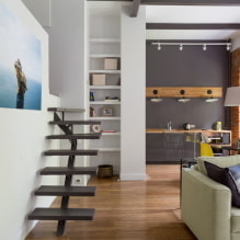 Duplex stanovi: tlocrti, ideje uređenja, stilovi, dizajn stepenica-6