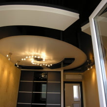 Gevormd plafond: ontwerp, typen (stretch, gipsplaat, enz.), geometrisch, gebogen vormen-0