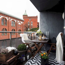 Foto e idee per decorare un balcone nello stile di un loft-5