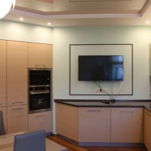 Εσωτερικό κουζίνας με σκούρο πάγκο: χαρακτηριστικά, υλικά, συνδυασμοί, 75 φωτογραφία-1