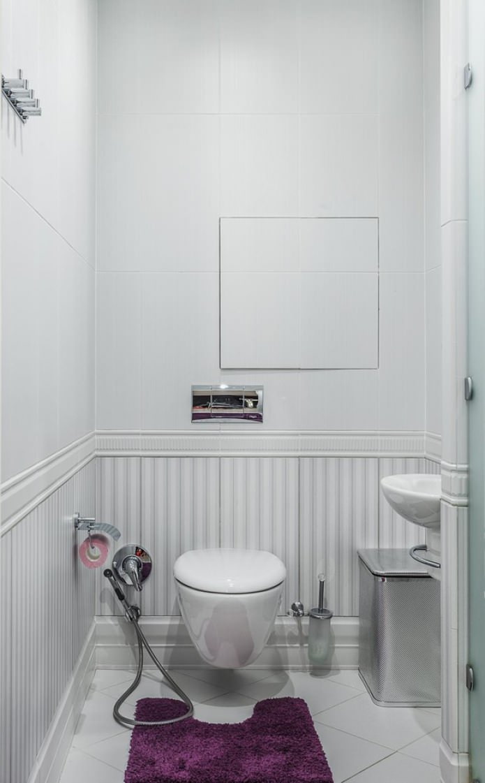 μπάνιο σε λευκό χρώμα