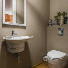 Μικρό εσωτερικό τουαλέτας: χαρακτηριστικά, σχεδιασμός, χρώμα, στυλ, 100+ φωτογραφίες-21