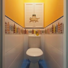 Μικρό εσωτερικό τουαλέτας: χαρακτηριστικά, σχεδιασμός, χρώμα, στυλ, 100+ φωτογραφίες-17