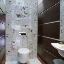 Μικρό εσωτερικό τουαλέτας: χαρακτηριστικά, σχεδιασμός, χρώμα, στυλ, 100+ φωτογραφίες-10