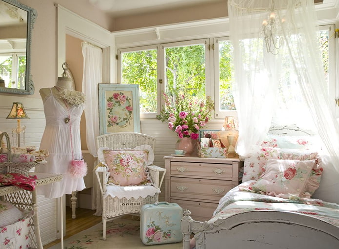 Shabby chic στο εσωτερικό