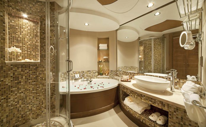 Fürdőszoba kialakítás modern stílusban