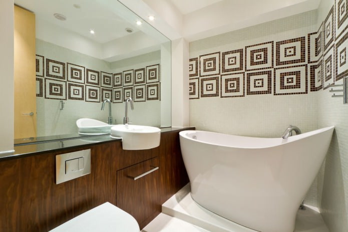 szállodai fürdő modern stílusban