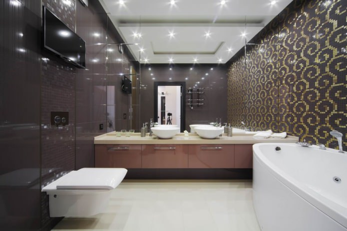 Fürdőszoba kialakítása modern stílusban