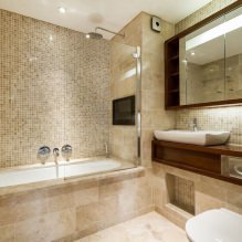 Εσωτερικό μπάνιου σε μοντέρνο στυλ: 60 καλύτερες φωτογραφίες και ιδέες για σχέδιο-5