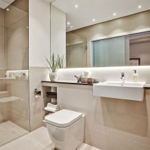 Μοντέρνο εσωτερικό μπάνιο: 60 καλύτερες φωτογραφίες και ιδέες σχεδιασμού-8