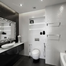 Εσωτερικό μπάνιου σε μοντέρνο στυλ: 60 καλύτερες φωτογραφίες και ιδέες για σχέδιο-9