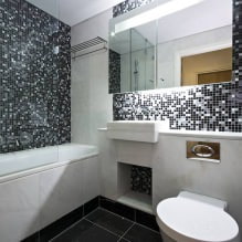 Εσωτερικό μπάνιου σε μοντέρνο στυλ: 60 καλύτερες φωτογραφίες και ιδέες για σχέδιο-13