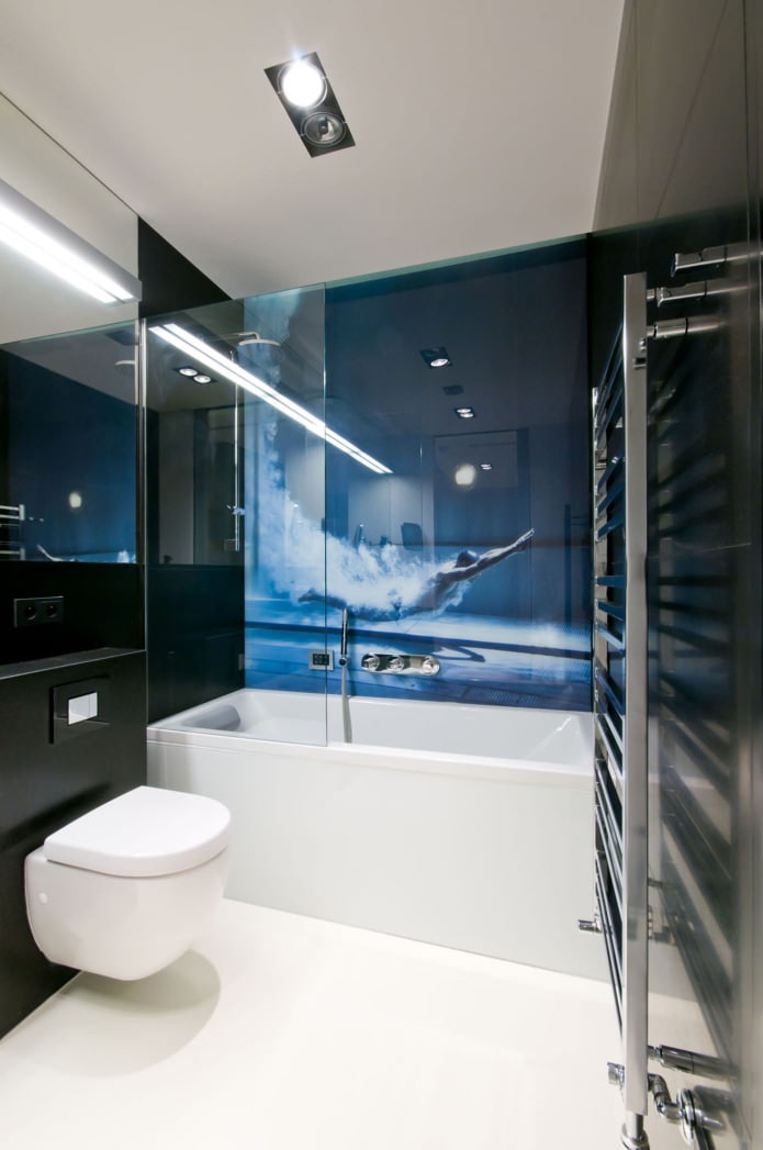 fürdőszoba belső tér modern stílusban