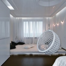 Schommel in het appartement: uitzicht, keuze van installatielocatie, de beste foto's en ideeën voor het interieur-11
