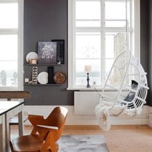 Schommel in het appartement: soorten, keuze van installatielocatie, de beste foto's en ideeën voor het interieur-6