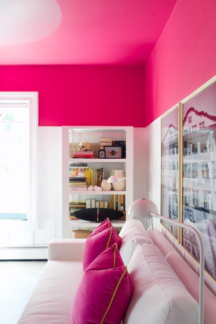 καυτοί ροζ τοίχοι