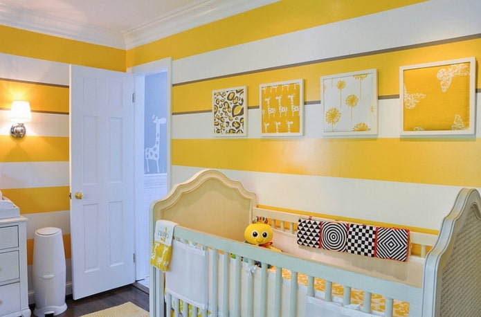 κίτρινο παιδικό δωμάτιο