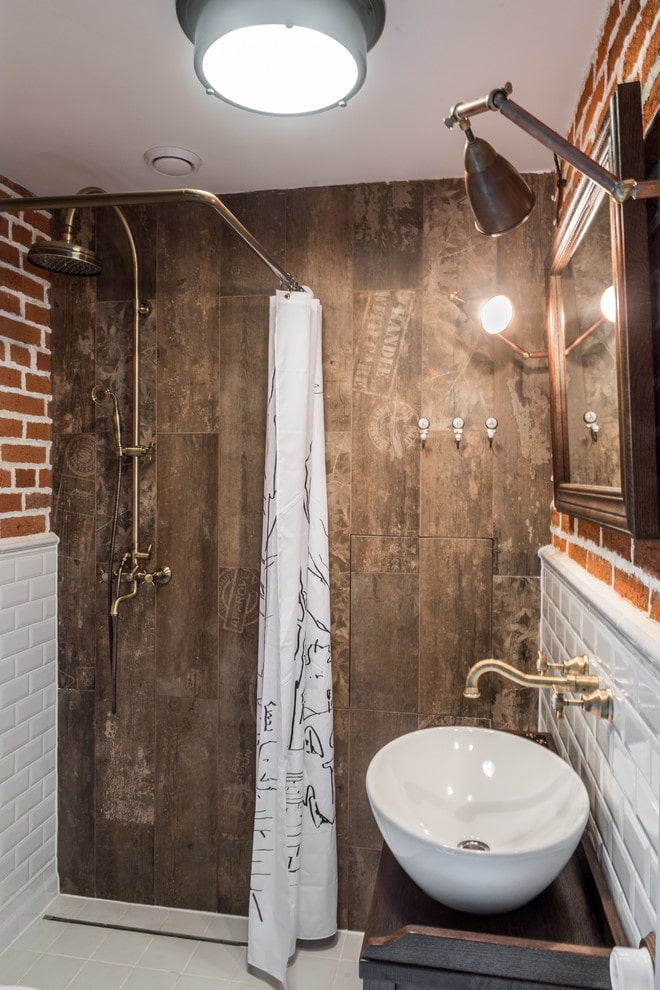 bagno in stile loft