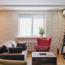 Come decorare correttamente un interno in stile loft a Krusciov? -5