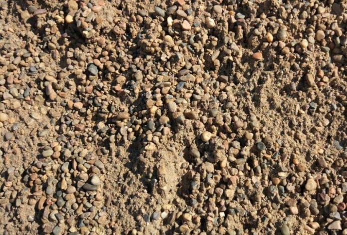 Žvyro ir smėlio mišinys