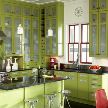 Kaip papuošti virtuvės interjerą pistacijų spalva? -0