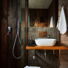Come decorare l'interno del bagno con colori scuri? -5